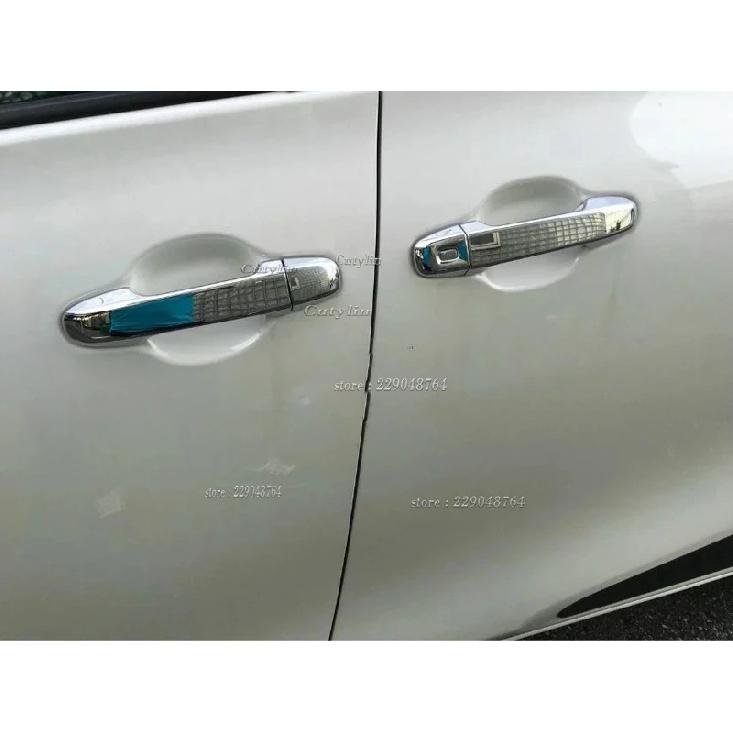 For Toyota Sienta NHP170 2015 2016 2017 2018 Chrome Door Handle Cover Trim Moulding Cap Bezel Overlay Protector Accessories 12P