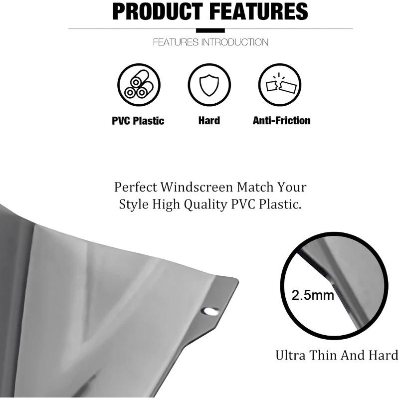 Windshield Windscreen Motorcycle Accessories Wind Deflectors for Yamaha MT03 MT25 -2025 Retrofitting protective windshield