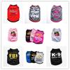 Spring Summer Pet Puppy Clothes Small Medium Dog Cat Pattern Short Sleeve Vest T Shirt Apparel Clothing Chihuahua