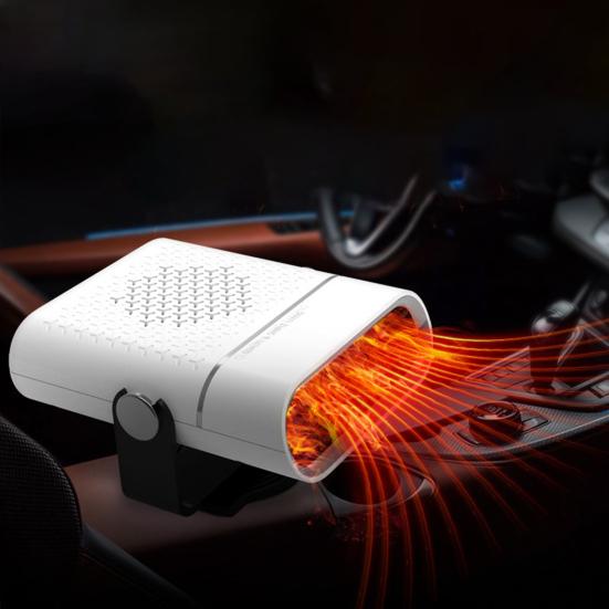 Portable Car Heater 12V Fast Heating Cooling Fan 360-degree Rotatable Multi-Level Adjustment Car Defogger