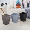 Небольшая мусорная корзина, мусорное ведро большой емкости, однотонное, легко моющееся, для использования в помещении и на улице, пластиковое мусорное ведро