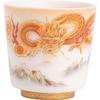 Wang Wenke Master's Dragon Mutton-fat Jade Porcelain Teacup
