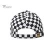 Unisex Baseball Hat Plaid Print Color Matching Long Brim Adjustable Ponytail Hole Anti-UV Sun Protection Outdoor Sport Peaked Cap