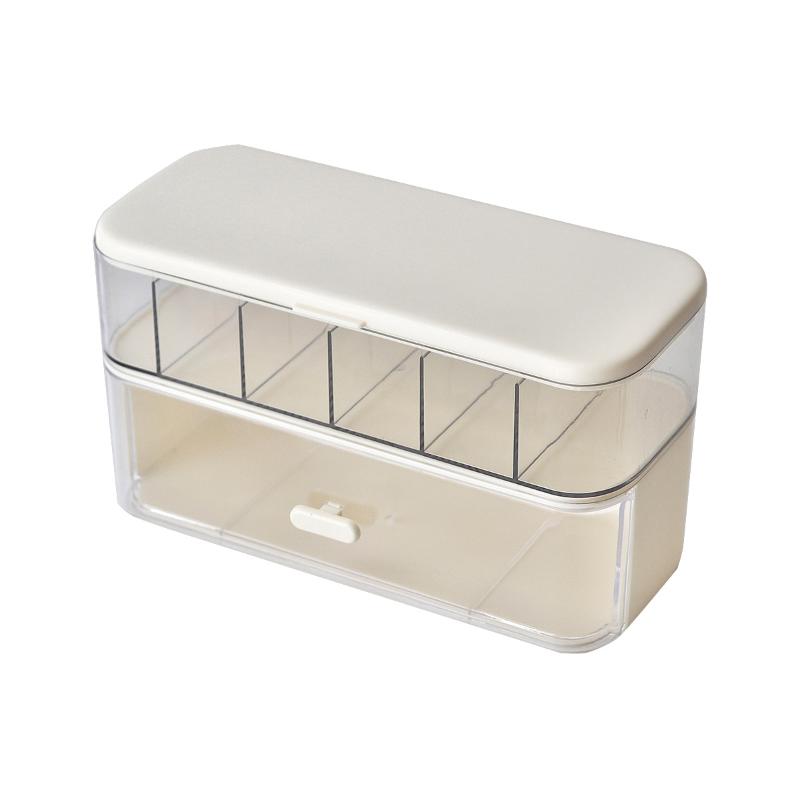 Desktop Cable Organizer Box Mobile Phone Charger Cord Organizer Divider Wire Winder Power Cord Storage Solution