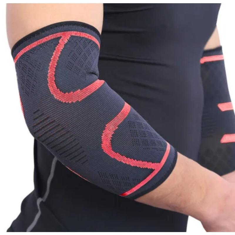 Цельная поддержка локтя, эластичная нейлоновая защитная накладка для тренажерного зала и фитнеса, впитывающая пот, спортивная безопасность, баскетбольная игра, рукав для рук, локоть