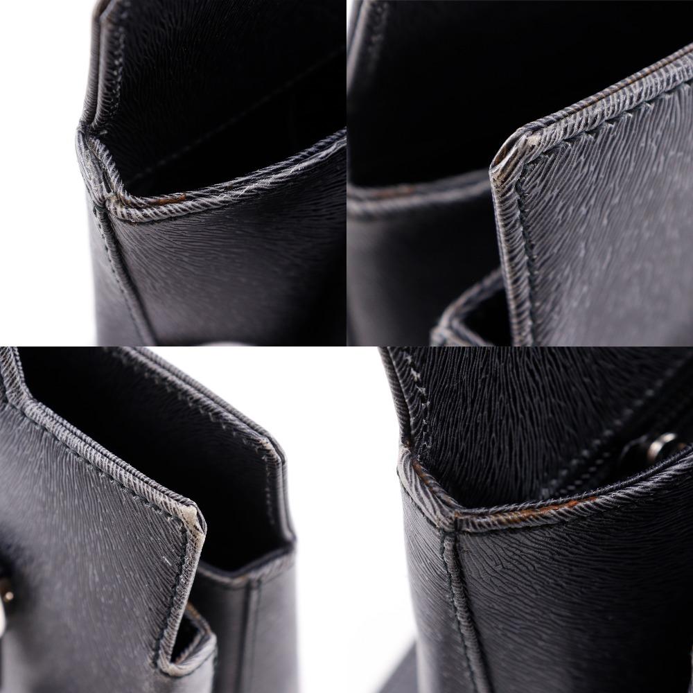 Salvatore Ferragamo Сумка Gancini DX-21 8674 3WAY серая тисненая кожа женская б/у