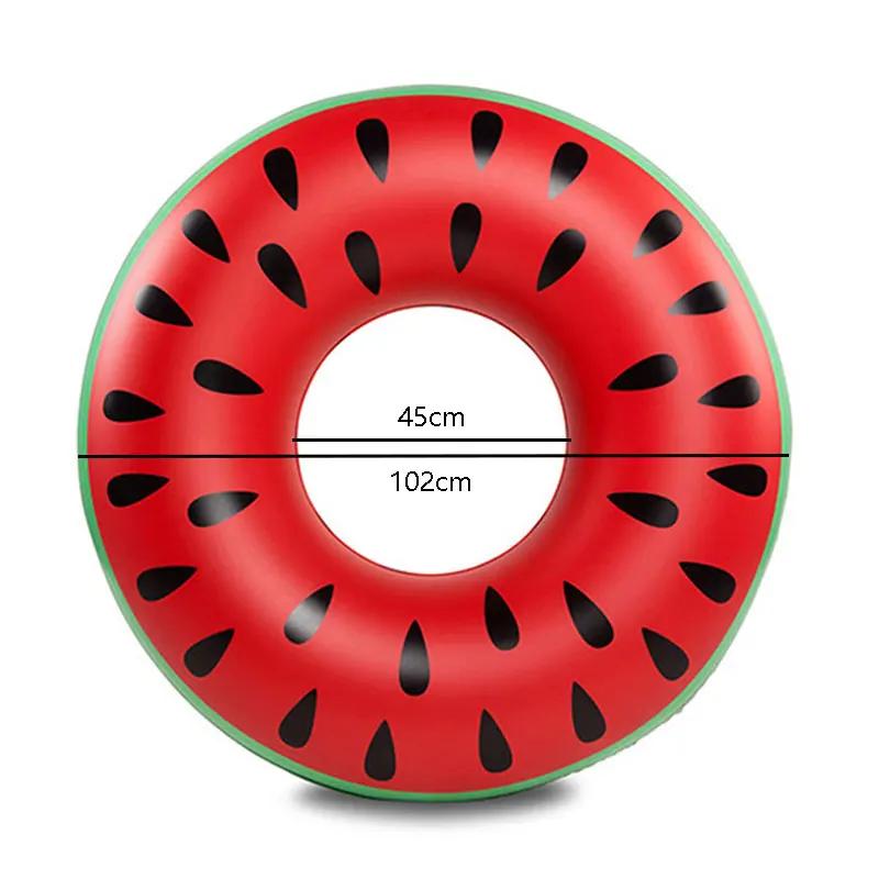 Inflatable Watermelon Swimming Ring Big Size Pool Float Circle for Adult Beach Sea Party Water Toy Swimming Accessory