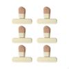 6 Pieces Chip Bag Clips Seal Reusable Fresh Keeping Food Clamp for Bags Office