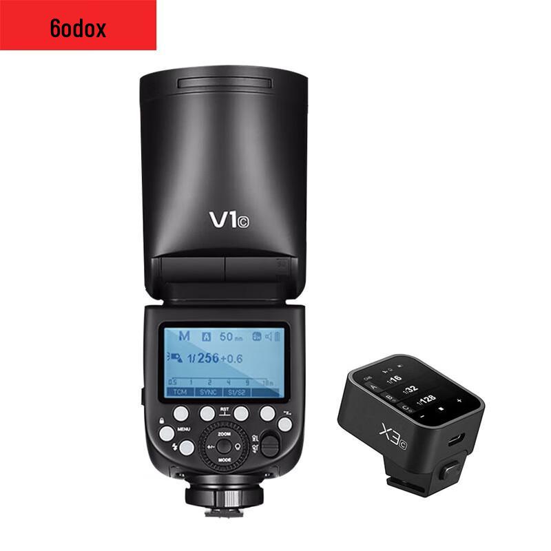 Вспышка для камеры Godox V1 с круглым отражателем