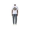 STONE ISLAND Мужская футболка с логотипом, круглым вырезом и коротким рукавом, белая K1S1521000-37S0091-V0001