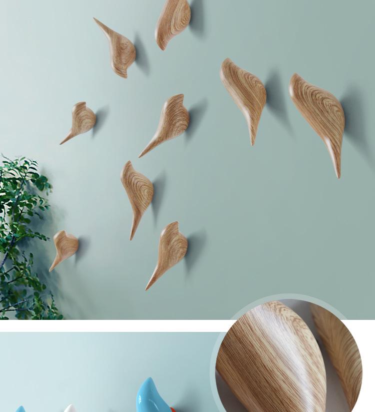 Modern Bird Decorative Wall Hooks for Coats & Hats - Indoor Simple Design