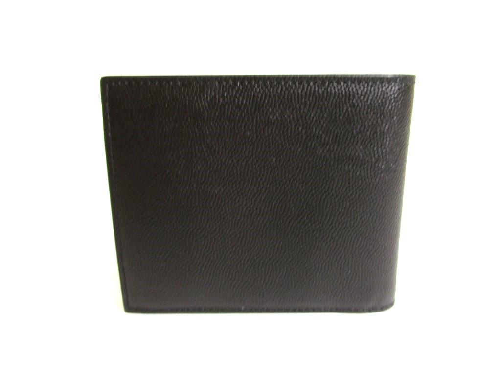 Authentic Saint Laurent Paris YSL Black Leather Bifold Wallet Compact Wallet #9784 Refurbished