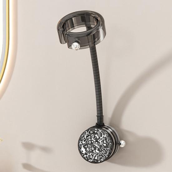 Настенный держатель для фена Настенное крепление Присоска Подставка для фена с регулируемым углом