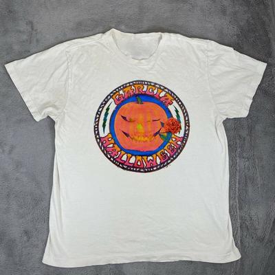 1986 Jerry Garcia Band Хэллоуин Концерт Футболка Полный Размер S-5XL Унисекс Футболка