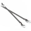 12Pcs Stainless Steel Lab Spoon Spatula Laboratory Sampling Spoon Mixing Spatula