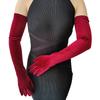 44cm 52cm 65cm Autumn Winter Warm Women Banquet Opera Solid Long Gold Velvet Gloves Retro Elegant Soft Tight Not Bloated Elastic