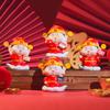 Blessing Mini God of Wealth Figurine Resin Lucky New Year Statue  Home Office Accessories