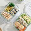 Стеклянный контейнер для хранения продуктов с крышкой, Для приготовления еды, Для холодильника и посудомоечной машины, Прозрачный, Для хранения еды, салата, фруктов и т.д.