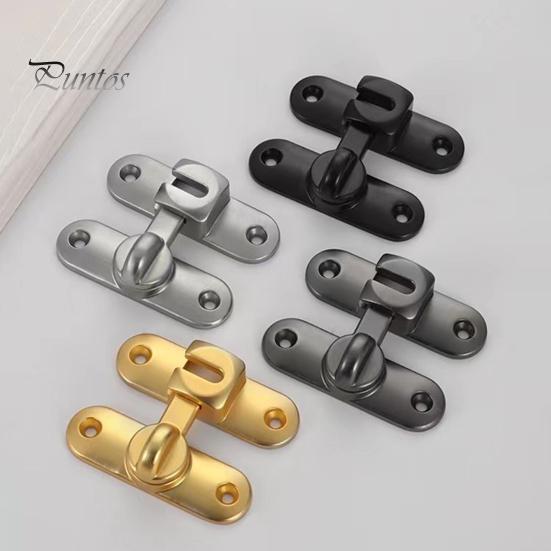 Barn Door Lock 90/180 Degree Flip Sliding Door Latch Punch Free Simple Installation Heavy-Duty Bar Gate Latch Safety Slide Door Lock