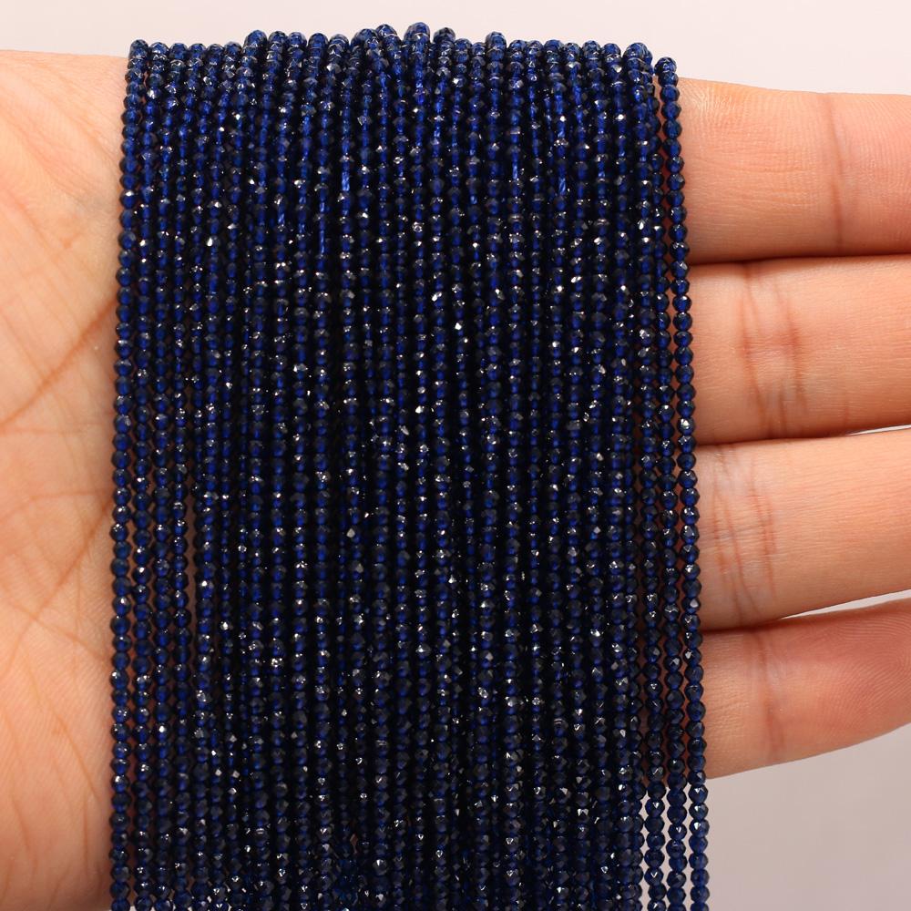 3-ниточные бусины из шпинели из натурального камня 2 мм, маленькие свободные бусины-разделители для изготовления ювелирных изделий, ожерелья, браслета, браслета, серег, аксессуаров, бисера 38 см