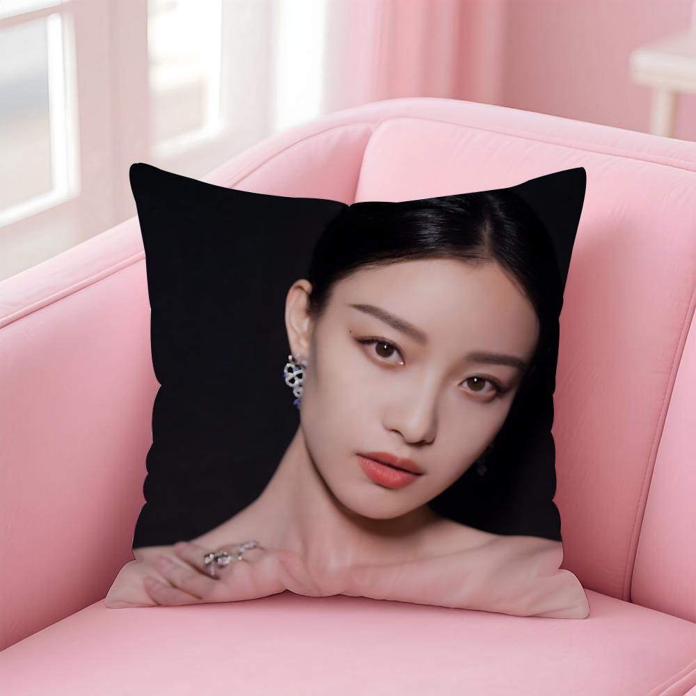 Fashion and elegant Chinese actress NNi Ni Cushion Cover Pillow Case Soft Friendly Fabric Concealed Zipper