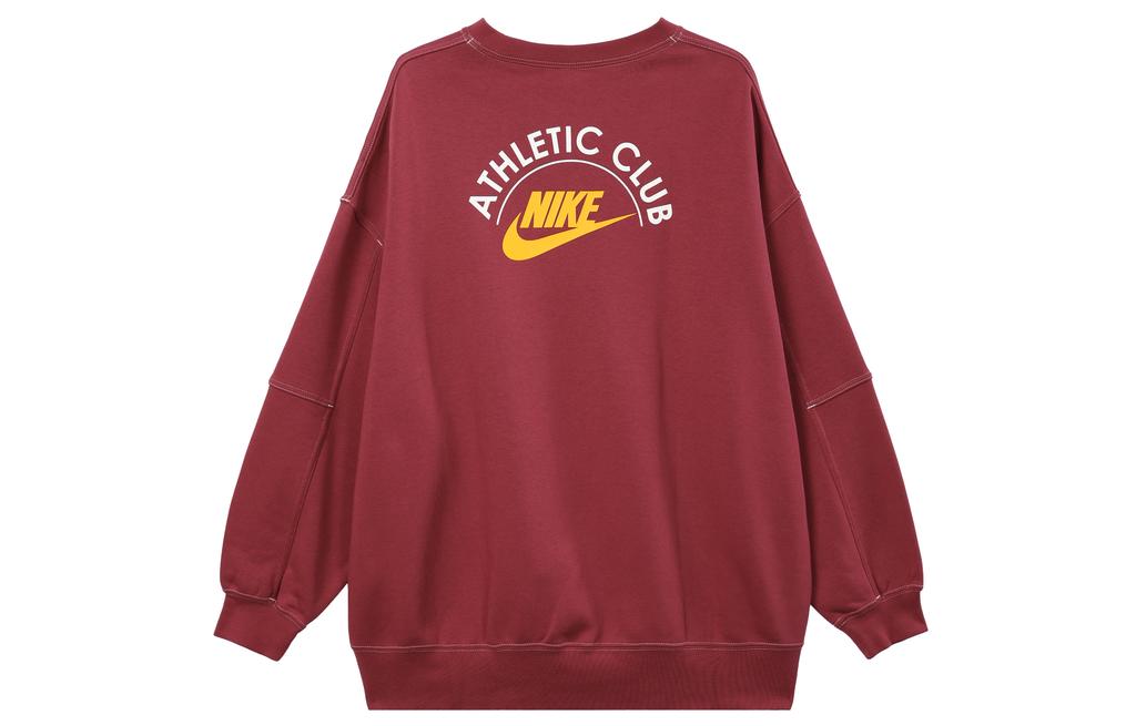 Nike Sweatshirt Women's Rush Brown Red DQ9146-677