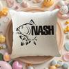 Чехол на подушку с логотипом N-Nash Fishing, льняная органическая ткань, двусторонняя печать, дышащий наволочка, декор для дивана и дома, подарок