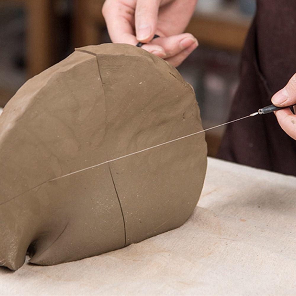 Инструменты для гончарного дела, линия для резки глины, ручная работа, пластик, стальная проволока, веревка для резки глины, прочные керамические инструменты