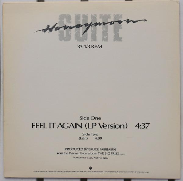 12-дюймовая пластинка HONEYMOON SUITE Feel It Again PROA2437 Warner Bros. Re 1985 US Rock Б/у
