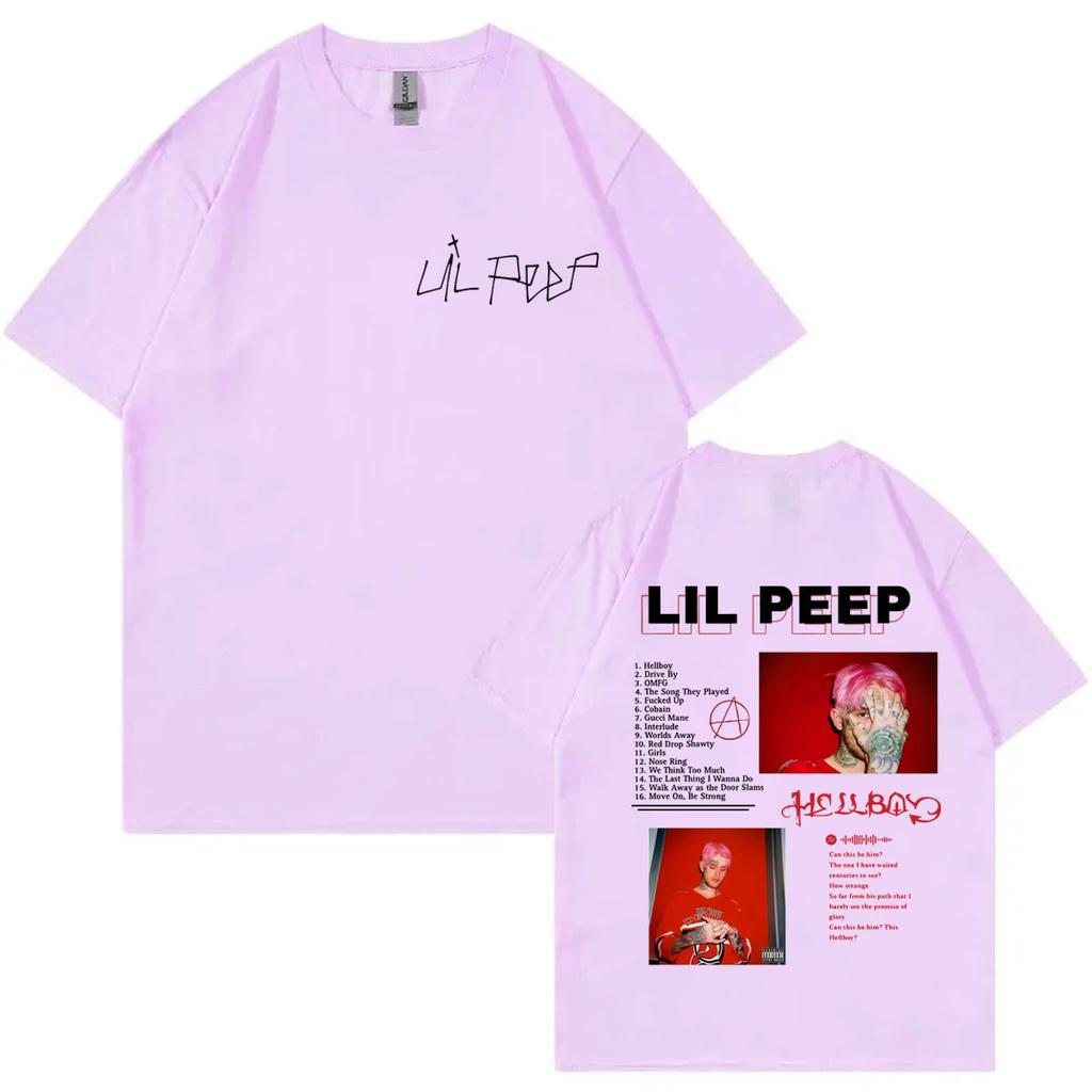Rapper Lil Peep Album Merch Tshirt Men Women Clothing Harajuku Hip Hop Short Sleeve Tshirts Fashion Casual Oversized T Shirts