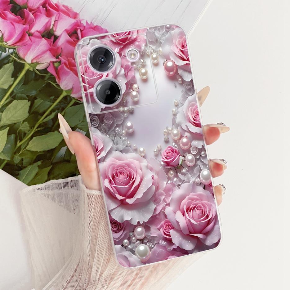For Xiaomi Poco M7 Pro 5G Case Luxury Butterfly Tree Painted Cover Soft Silicone Phone Csae For Xiaomi Poco M7 Pro M7Pro 5G Bags