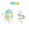 Colorful 3D Chinese Dragon Egg Ornaments - Trendy Decorative Gift & Toy