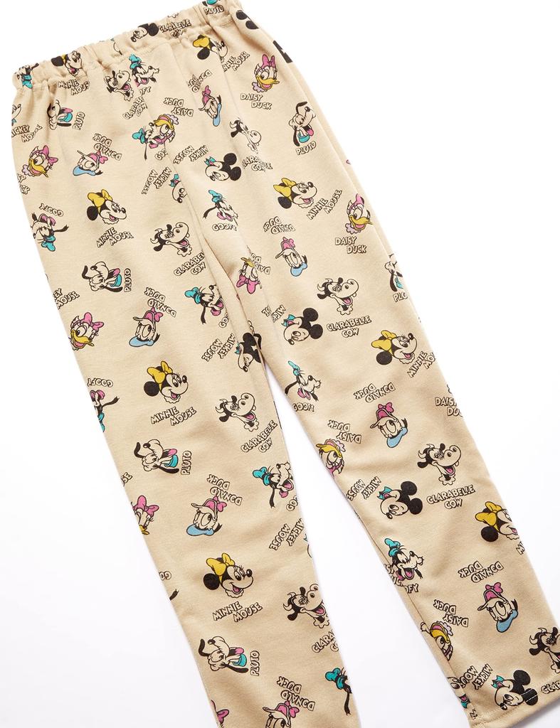 Пижамный комплект для длинного верха и низа пижамы, домашняя одежда, бежевый 110 [Disney] Девочки, Картон, Рукав, Комплект, Спортивный костюм, 15110800130110,