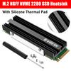 Радиатор охлаждения M.2 NGFF NVME 2280 SSD из алюминиевого сплава, радиатор для твердотельного накопителя с термопрокладкой для консоли PS5, компьютера