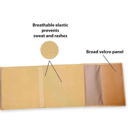 Wonder Care Abdominal Belt Post Delivery Binder Post Operative Care Compression Tummy Trimmer Reducer Belt Adjustable with Hook and Loop Fastener (S)