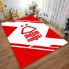 "Red and White Forest Logo Carpet with Modern Design, Home Decor" Suitable for use as an anti-slip for living room bedroom sofas