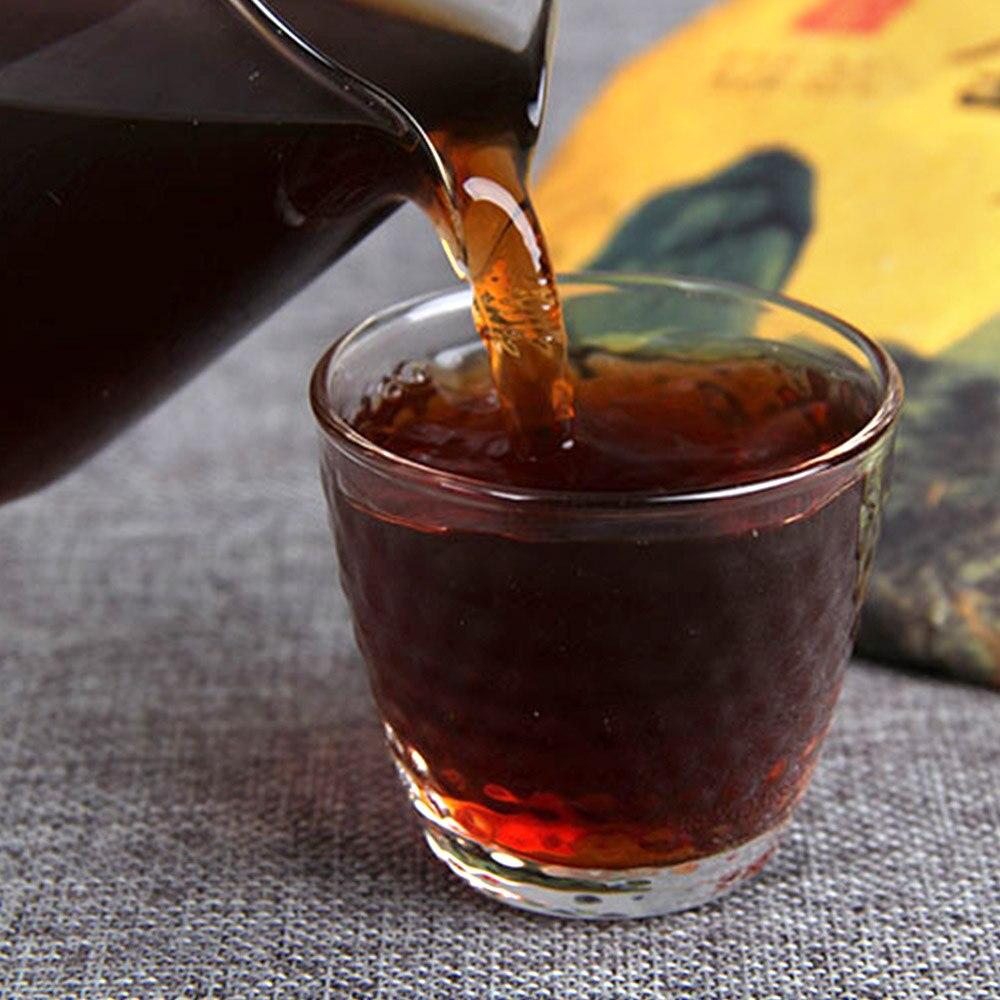 2017 Старое дерево, чистый материал, ферментированный спелый чай Пуэр, Исландский чай Пуэр с золотыми бутонами, 357 г