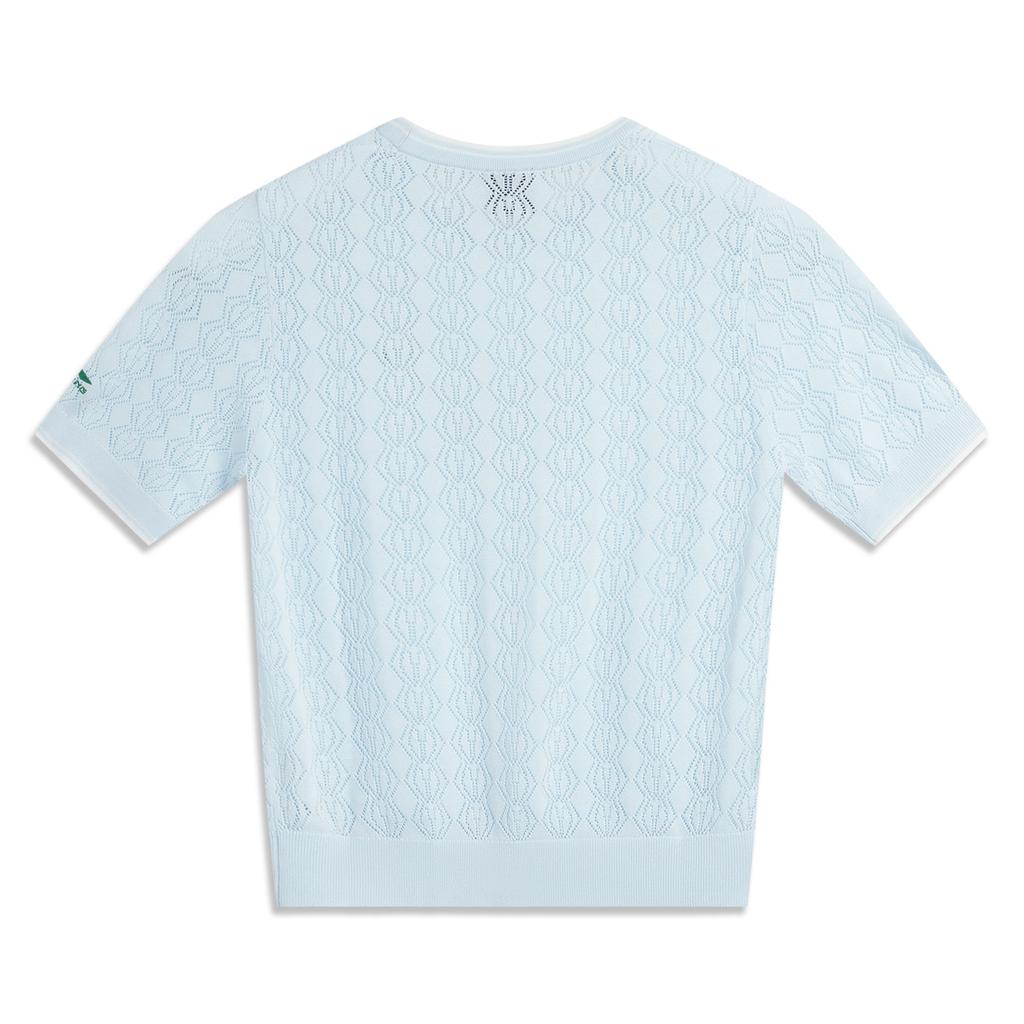 Li Ning X Disney Toy Story Series Retro Casual Simple Versatile Comfortable Breathable Loose Knit Short Sleeve T-Shirt Women T-Shirts AMBV070-1