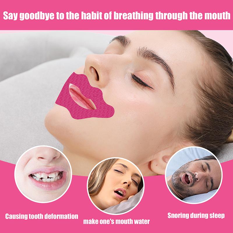 5/30/60Pcs Anti-Snoring Stickers For Adult Night Sleep Lip Nose Breathing Improving Patch Mouth Correction Sticker Tape