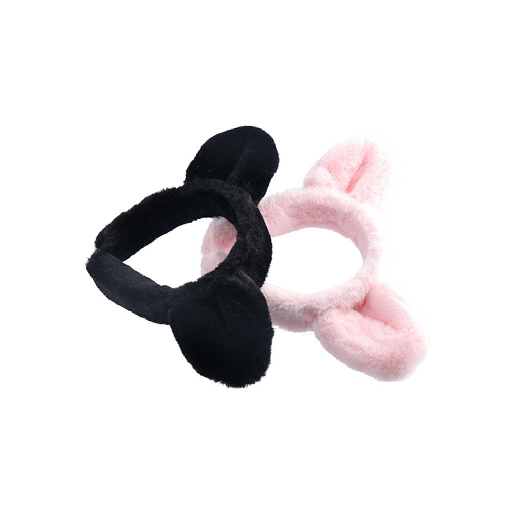 Cartoon Cat Ears Headband Wide Plush Hair Hoop Cute Plush Hairband  Makeup