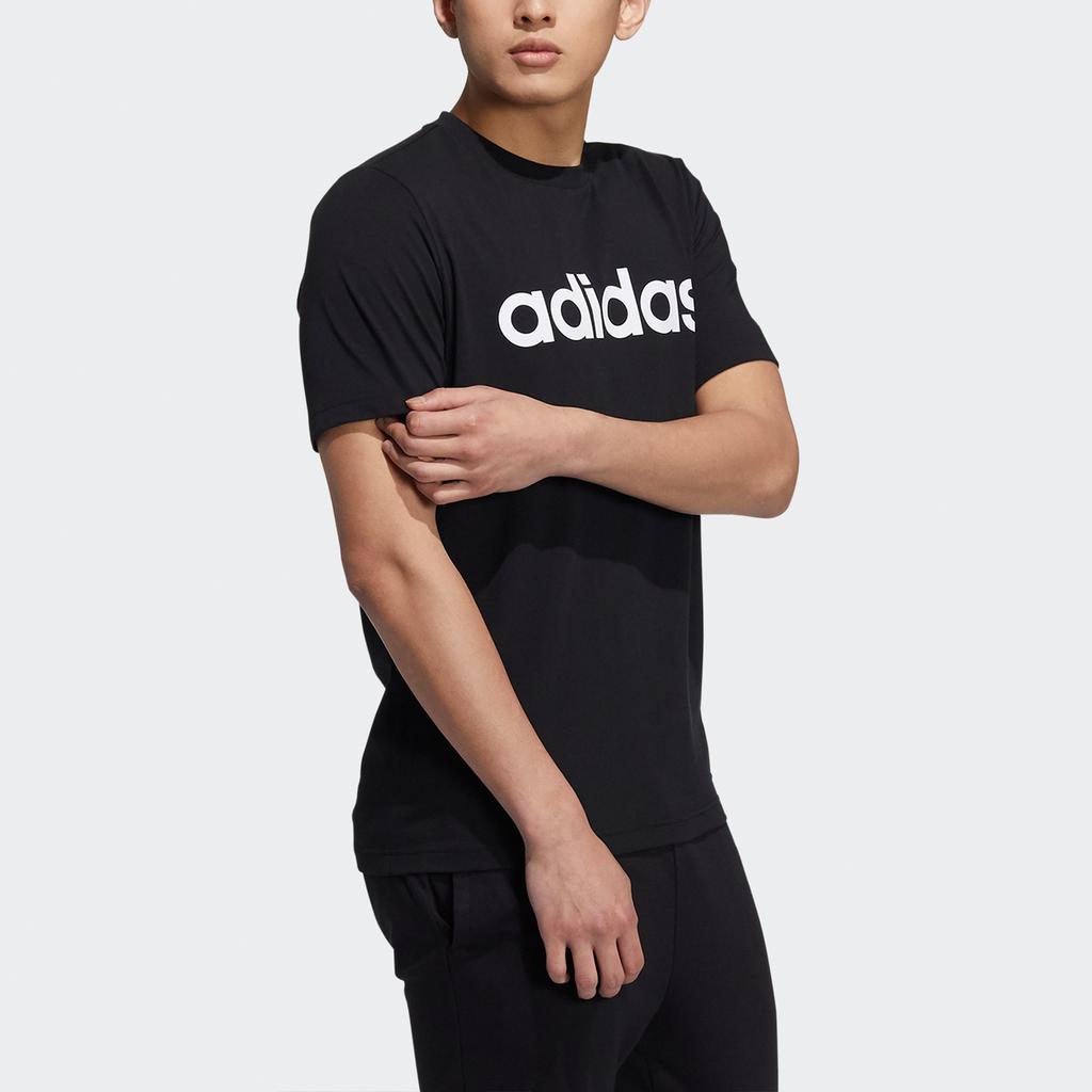 adidas neo Ce Logo Tee Logo Print Running Short Sleeves T Shirt Men s Black Men's H16311