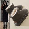 Winter Snow Boots Women's Short Tube Snow Cotton Shoes with Thick Velvet Bread Shoes Anti Slip and Warm Women's Boots