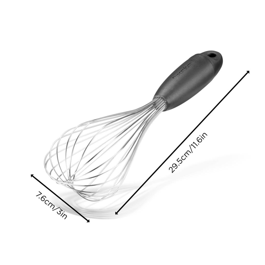 Венчик Dreamfarm Flisk Венчик Ручной миксер Готовка Готовка Взбитые меренги Трансформация Шарик Лента Плоский Компактное хранение Легко чистить Черный
