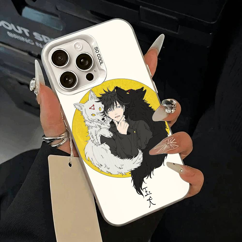 Чехол для телефона Megumi Fushiguro-J-Jujutsu- K-aisen Для iPhone 17,16,15,14,13,12,11 Plus,Pro Max,XS,белый серебристый чехол для телефона