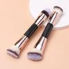 Double-headed Makeup Brush Professional Slanted Flat Top Synthetic Kabuki Foundation Loose Powder Blush Eyeshadow Contour Concealer Blending Cosmetic