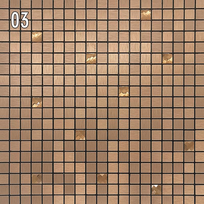 Наклейка на стену из металлической мозаики в европейском стиле, самоклеящаяся настенная плитка, фартук для гостиной, фон для телевизора, настенный декор, мозаичная палочка