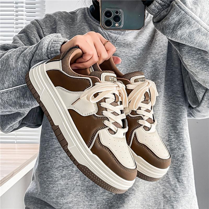 Модные последние мужские повседневные кроссовки для скейтбординга в стиле кампуса 2024 года с мягкой подошвой, удобные и модные студенческие спортивные кроссовки для бега