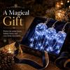 Winter Holiday Accessories LED Hanging Christmas Ornament, Icy Glow Sparkling Snowflake Cascade Decoration, Festive Home Decor Lighted for Tree Window