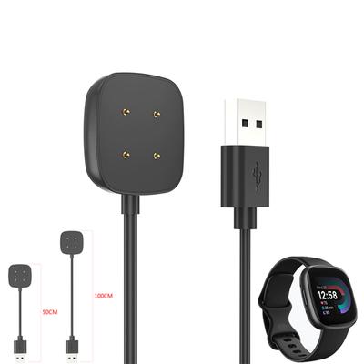 Адаптер для зарядки док-станции для смарт-часов Магнитный USB-кабель для зарядки Кабель питания Совместимость с Fitbit Versa 4/3 Sense 2/1