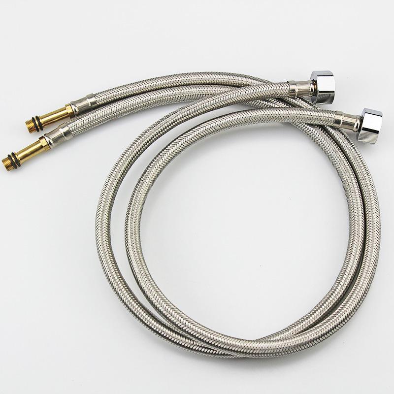 Explosion-Proof 304 Stainless Steel Braided Hose for Water Heaters and Basin Faucets